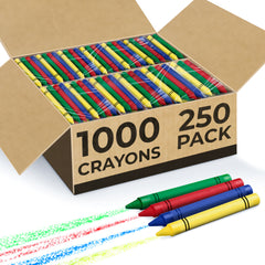 Crayons Bulk, Set of 4 Vibrant Colors, Non-Toxic Colors