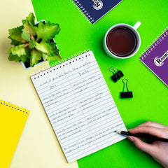 Steno Pad, Gregg Ruled, 160 Pages (80 Sheets) Per Book, Assorted Soft Cover