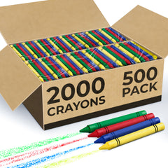 Crayons Bulk, Set of 4 Vibrant Colors, Non-Toxic Colors