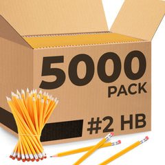 Pre-Sharpened Pencils with Eraser, 2 HB Pencils