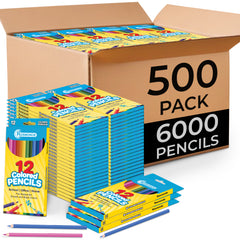 Colored Pencils, Pre Sharpened, 12 Vibrant Colors