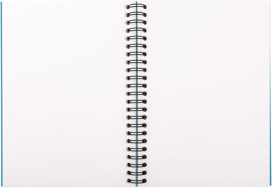 Spiral Notebook, 1 Subject, Blank, 120 Pages (60 Sheets) Per Book, Assorted Sturdy Plastic Cover