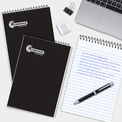 Steno Pad, Gregg Ruled, 160 Pages (80 Sheets) Per Book, Black Soft Cover