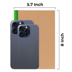 Kraft Cover Composition Notebook, Wide Ruled, 120 Pages (60 Sheets) Per Book, Soft Cover