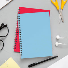 Spiral Notebook, 1 Subject, Blank, 120 Pages (60 Sheets) Per Book, Assorted Sturdy Plastic Cover