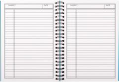 Spiral Notebook, 1 Subject, Line Sheet, 120 Pages (60 Sheets) Per Book, Assorted Sturdy Plastic Cover