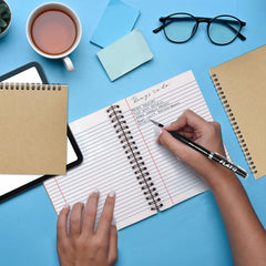 Kraft Spiral Notebook, College Ruled, 120 Pages (60 Sheets) Per Book, Hard Cover