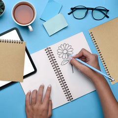 Kraft Spiral Notebook, Blank, 120 Pages (60 Sheets) Per Book, Hard Cover