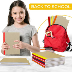 Kraft Composition Notebook, Blank, 120 Pages (60 Sheets) Per Book, Soft Cover