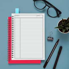 Spiral Notebook, 1 Subject, Line Sheet, 120 Pages (60 Sheets) Per Book, Assorted Sturdy Plastic Cover