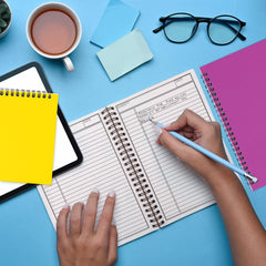 Spiral Notebook, 1 Subject, Line Sheet, 120 Pages (60 Sheets) Per Book, Assorted Sturdy Plastic Cover