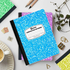 Composition Notebook, Quad Ruled, 200 Pages (100 Sheets) Per Book, Hard Cover