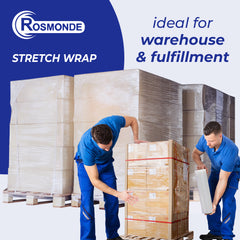 True 1500 Ft Stretch Wrap, 18" Wide, 80 Gauge Thick, Industrial Strength Film, Clear