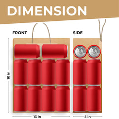 Rosmonde Kraft Paper Bag with Handle, 10" x 5" x 13", Large Brown Paper Bags