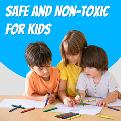 Crayons Bulk, Set of 4 Vibrant Colors, Non-Toxic Colors