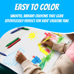 Crayons Bulk, Set of 4 Vibrant Colors, Non-Toxic Colors