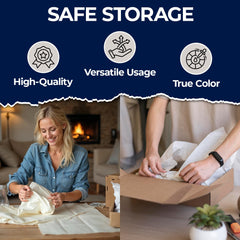 Packing Paper, 27" x 17", Uncoated Non-Printed White Sheets