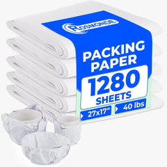 Packing Paper, 27" x 17", Uncoated Non-Printed White Sheets