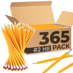 Pre-Sharpened Pencils with Eraser, 2 HB Pencils