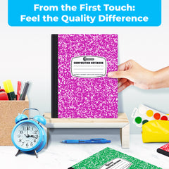 Composition Notebook, College Ruled, 200 Pages (100 Sheets) Per Book, Hard Cover