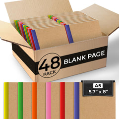 Kraft Composition Notebook, Blank, 120 Pages (60 Sheets) Per Book, Soft Cover