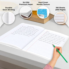 Composition Notebook, College Ruled, 200 Pages (100 Sheets) Per Book, Hard Cover