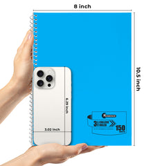 Subject Notebook, 3 Subject, College Ruled, 300 Pages (150 Sheets) Per Book, Assorted Plastic Cover