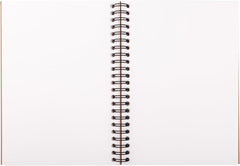 Kraft Spiral Notebook, Blank, 120 Pages (60 Sheets) Per Book, Hard Cover