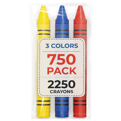 Crayons Bulk, Set of 4 Vibrant Colors, Non-Toxic Colors