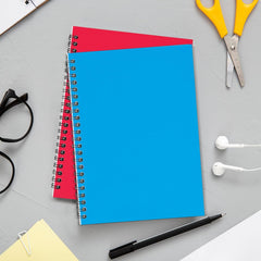Spiral Notebook, 1 Subject, Line Sheet, 120 Pages (60 Sheets) Per Book, Assorted Sturdy Plastic Cover