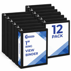 Rosmonde 3 Ring Binder, Round Ring Clear View Binders