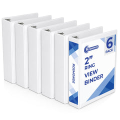 Rosmonde 3 Ring Binder, Round Ring Clear View Binders