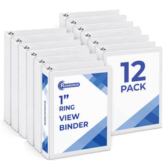 Rosmonde 3 Ring Binder, Round Ring Clear View Binders