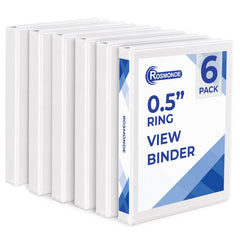 Rosmonde 3 Ring Binder, Round Ring Clear View Binders