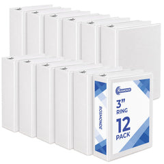 Rosmonde 3 Ring Binder, Round Ring Clear View Binders
