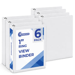Rosmonde 3 Ring Binder, Round Ring Clear View Binders