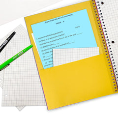 Subject Notebook, 1 Subject, Quad Ruled, 140 Pages (70 Sheets) Per Book, Soft Cover