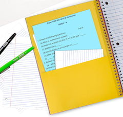 Subject Notebook, 1 Subject, Wide Ruled, 140 Pages (70 Sheets) Per Book, Soft Cover