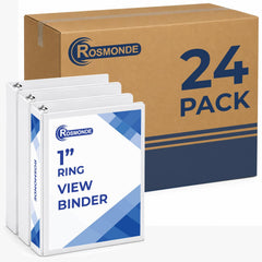 Rosmonde 3 Ring Binder, Round Ring Clear View Binders
