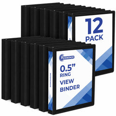 Rosmonde 3 Ring Binder, Round Ring Clear View Binders