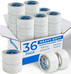 Clear Packing Tape, 65 Yards, 1.88" Wide, 2.7 Mil Thick & Strong