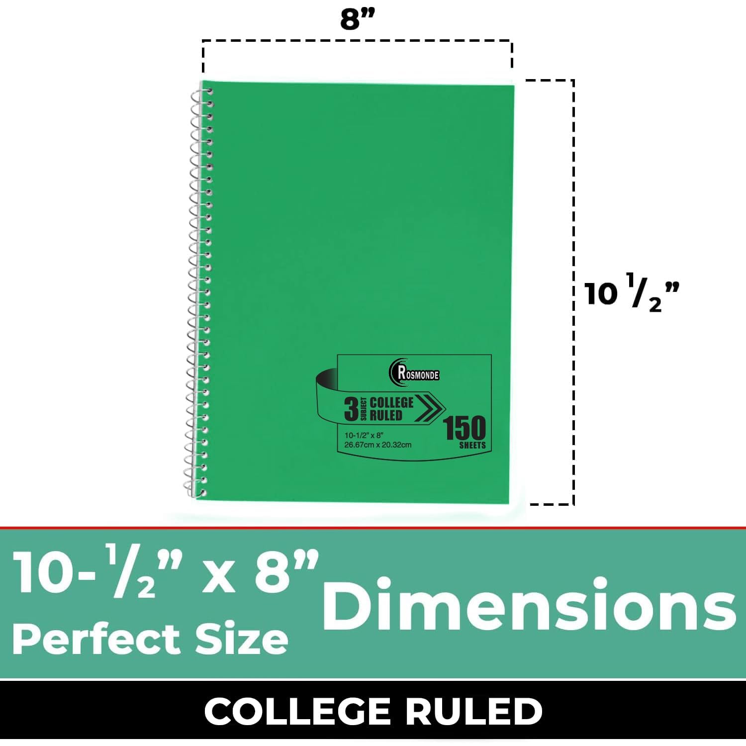Buy Bulk Wholesale Premium Quality 3-Subject College Ruled Notebooks ...