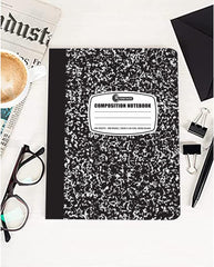 Composition Notebook, Wide Ruled, 200 Pages (100 Sheets) Per Book, Hard Cover