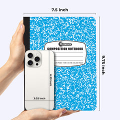 Composition Notebook, College Ruled, 200 Pages (100 Sheets) Per Book, Hard Cover